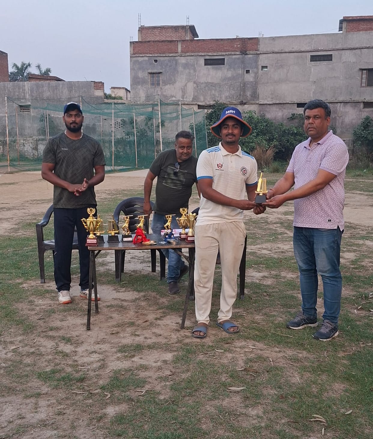 Khair Academy defeated Medical College Basti by seven runs.