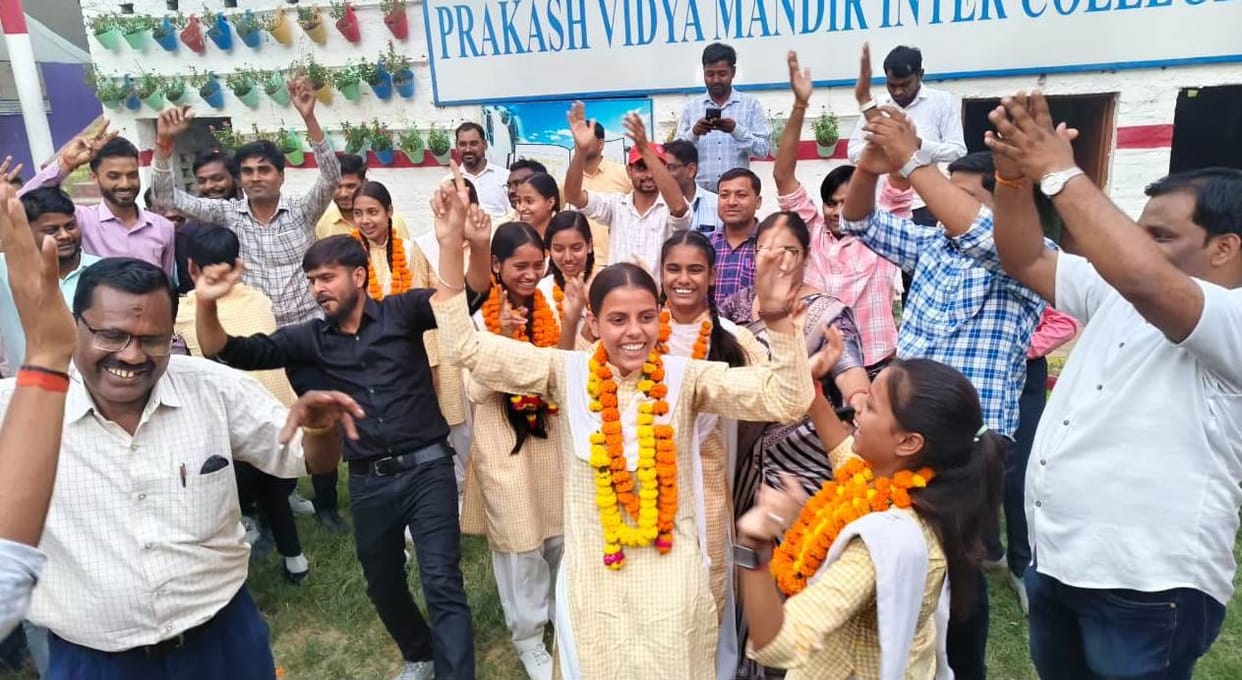 89.59% students passed in high school and 85.83% in intermediate