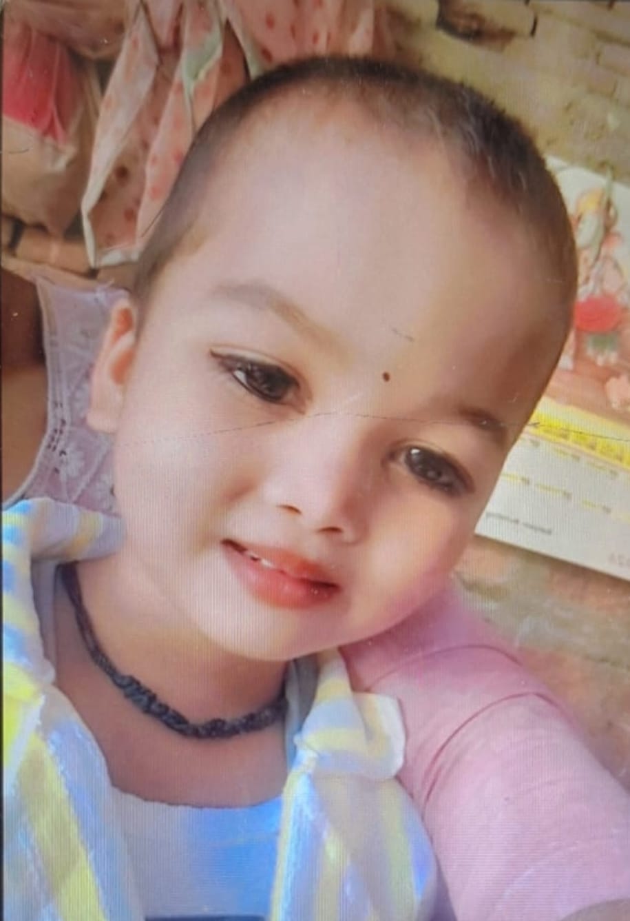 A girl going from home to school after lunch was crushed to death by a tractor trolley laden with soil.