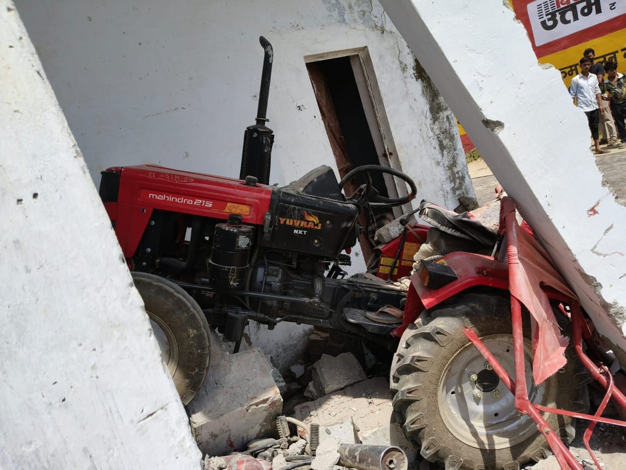 Stationary Tractor Started; Pillars Collapsed Upon Impact, Youth Crushed to Death