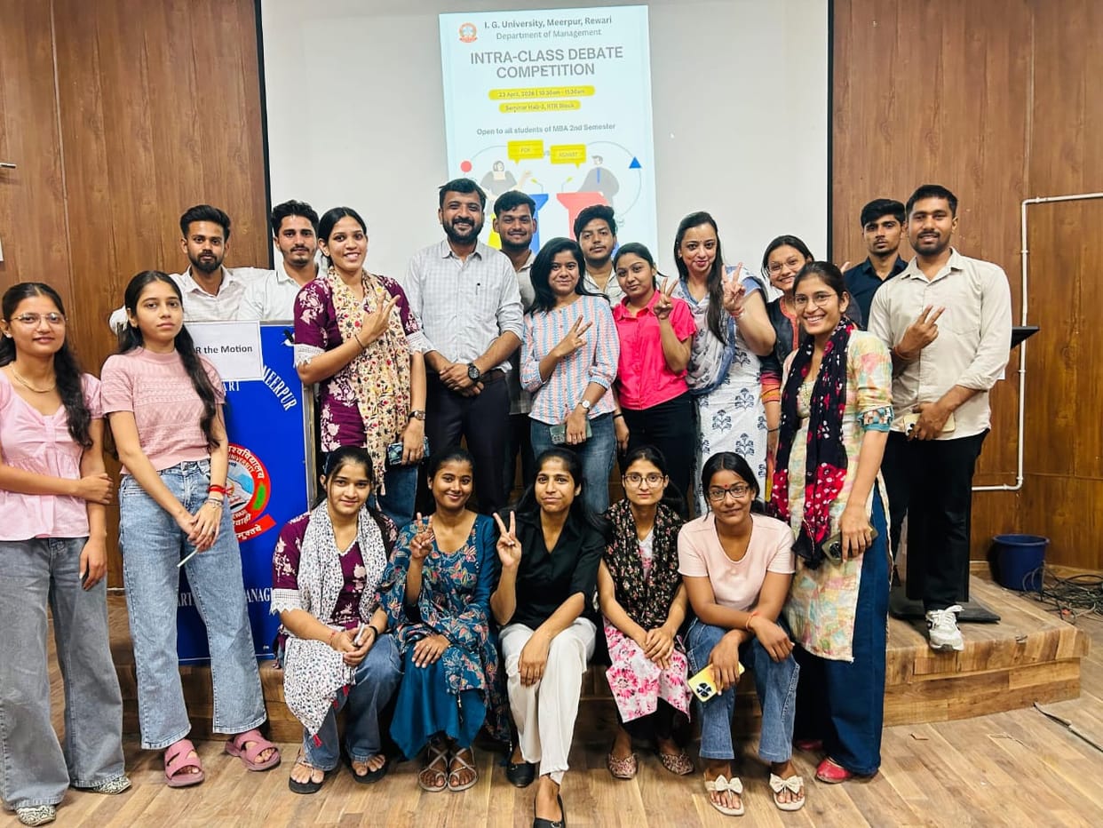 Manoj, Vaishnavi and Vinita were the winners in the debate competition.