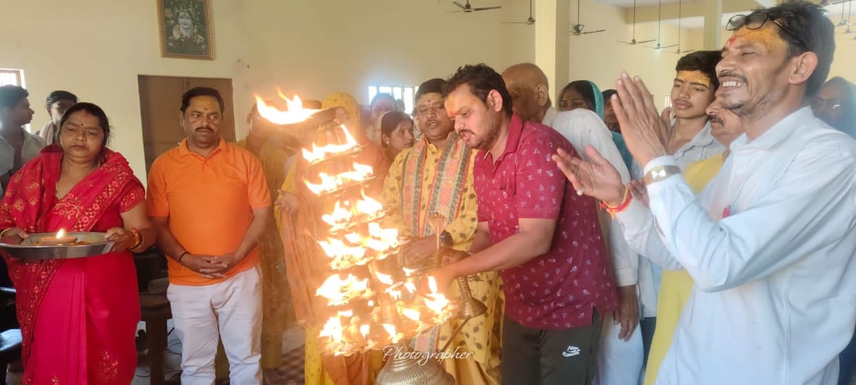 Somewhere milk was anointed and somewhere havan was performed