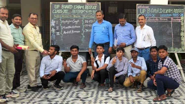 High Achievers Celebrate; Teachers Distribute Sweets