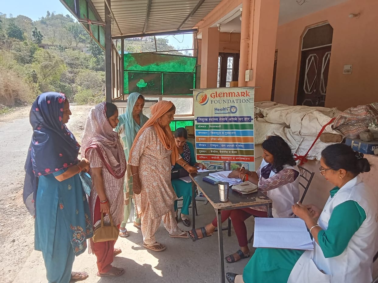 Health check-up of 62 people in the camp at Badhoni Ghat