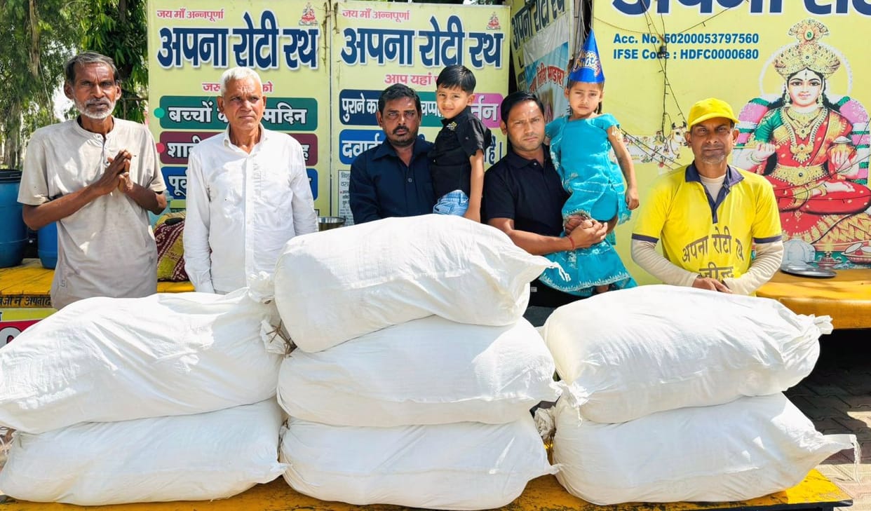 Celebrated daughter's birthday with needy children