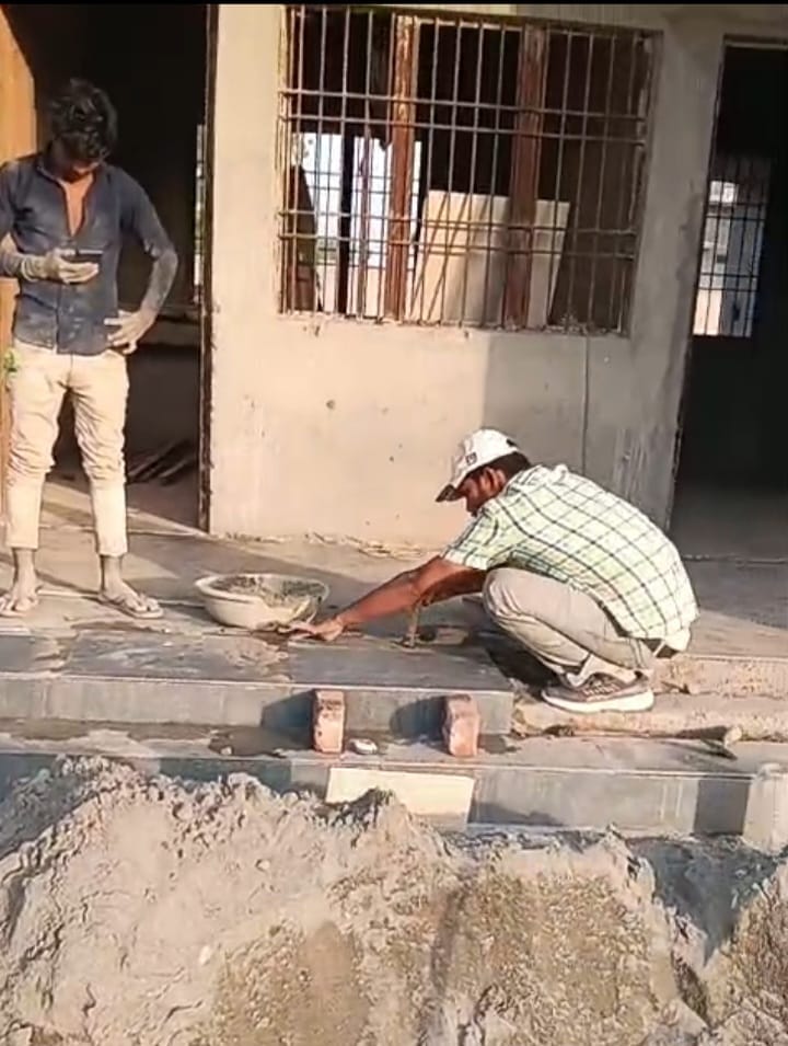 Work begins on the incomplete Ayurvedic hospital in Nagla Padam