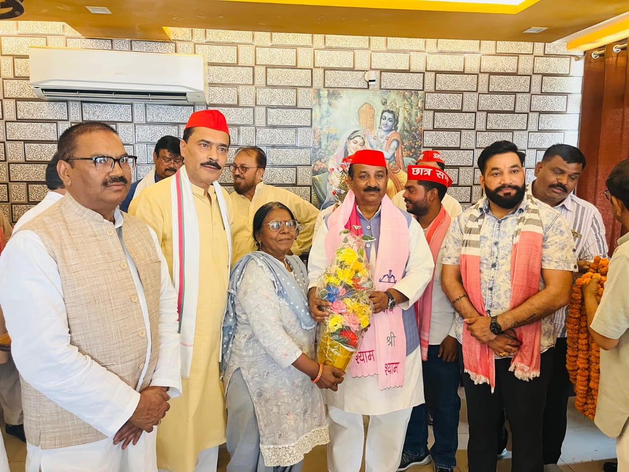Welcomed the State President of the Samajwadi Party.