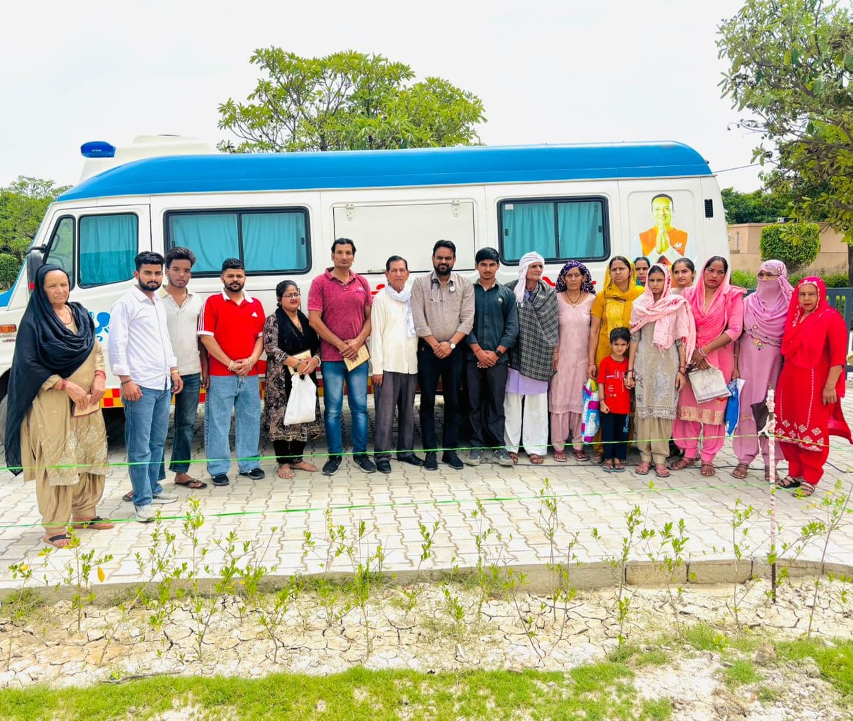 Mobile medical unit provided health services to 107 patients