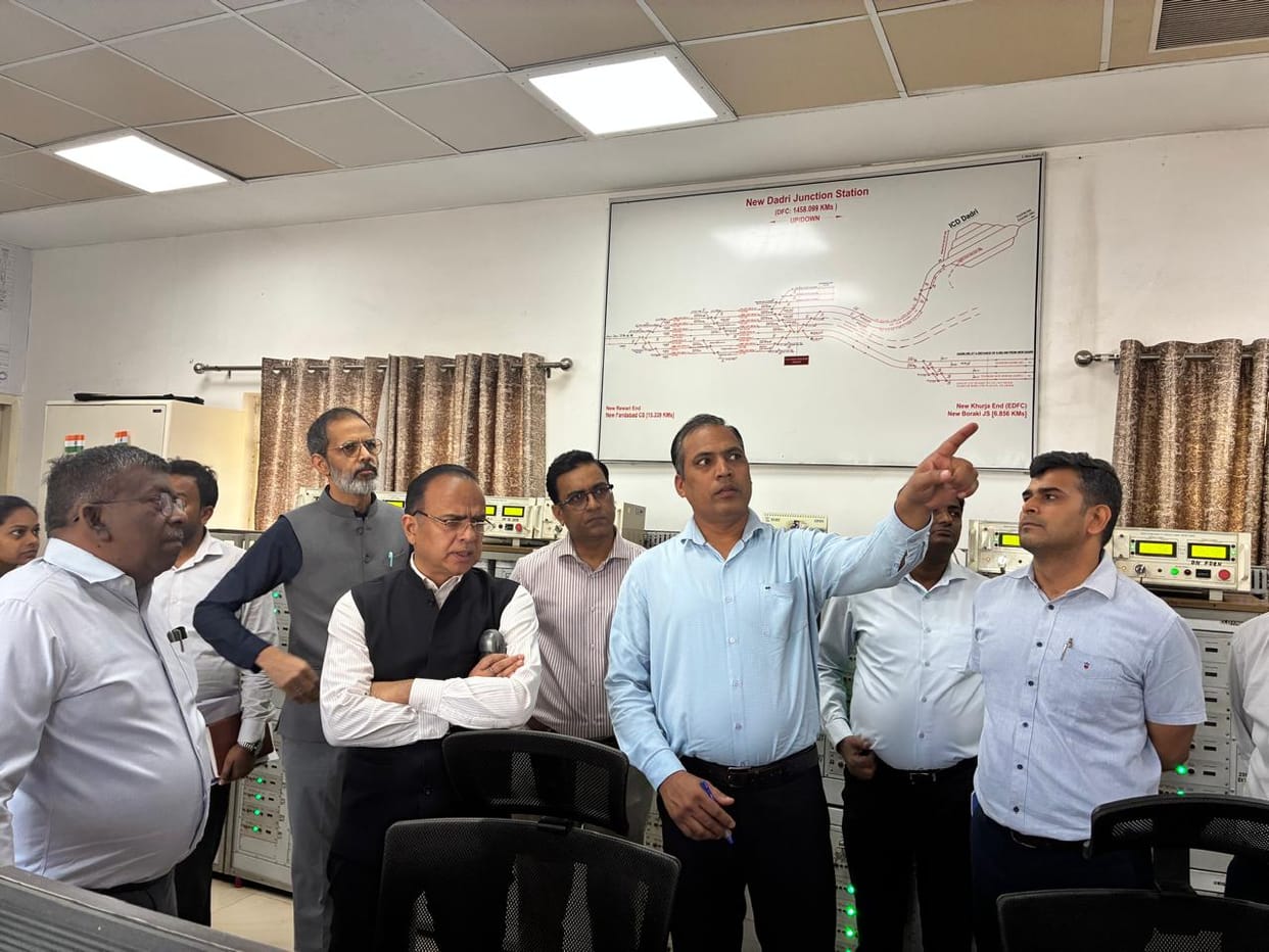 Inspection of New Dadri New Shri Madhopur Section Emphasis on Enhancing Operational Efficiency