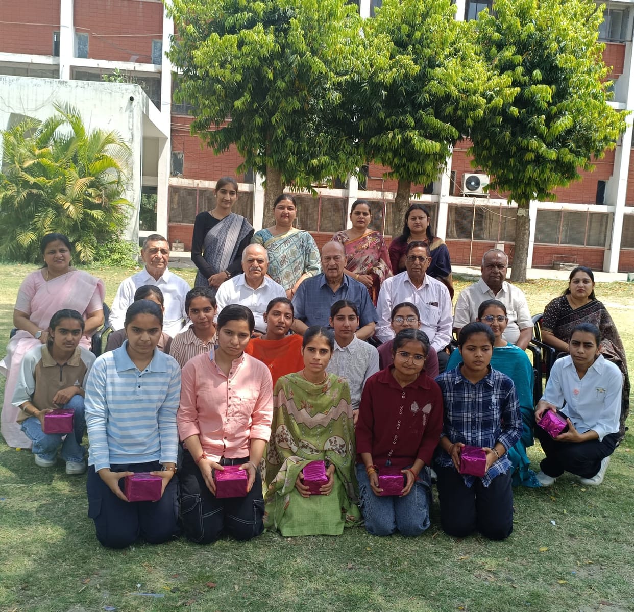 Lakshmi, Muskan and Sakshi topped together