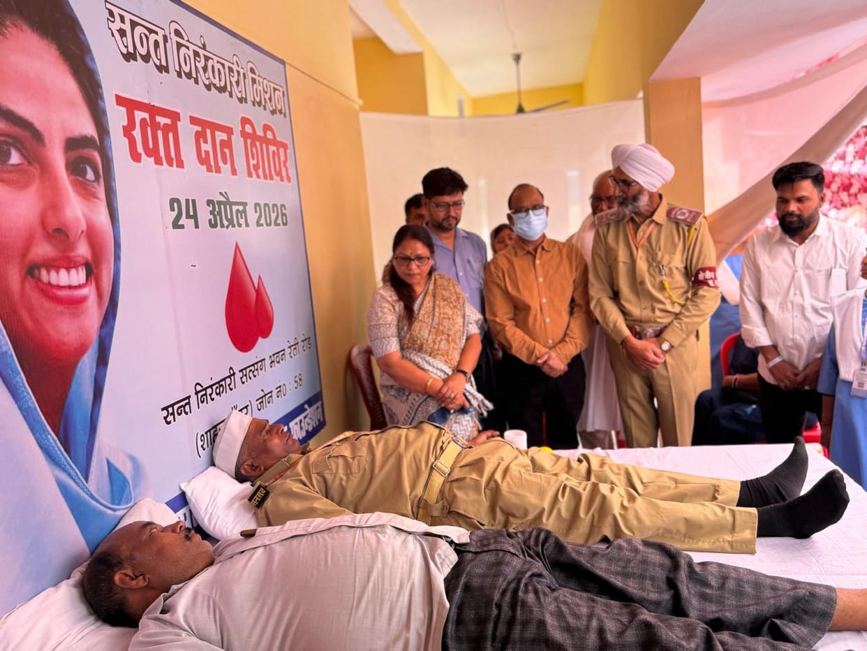 46 people donated blood at the camp.