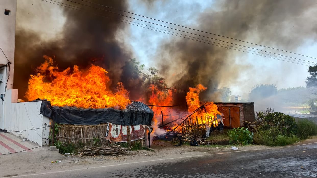 Homes kept burning... helpless eyes kept watching