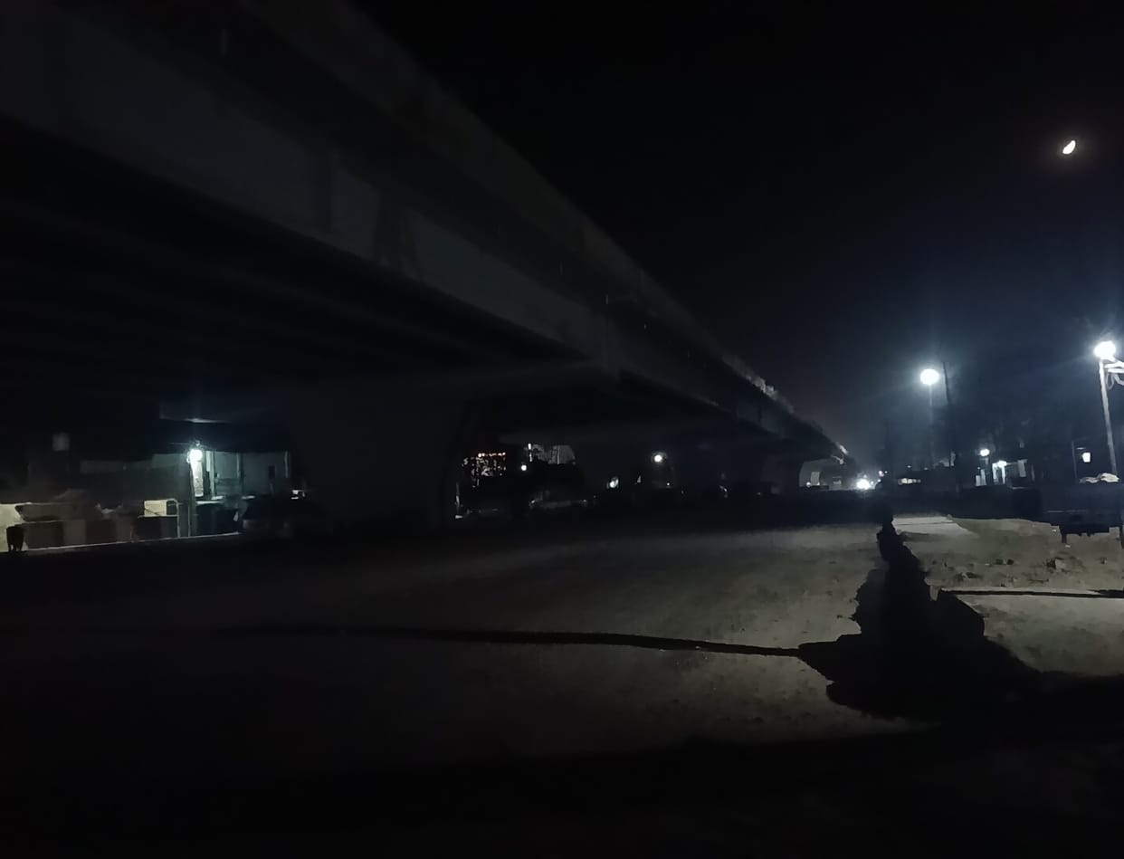 Painting and street lighting work is slow, leaving night travel in darkness.