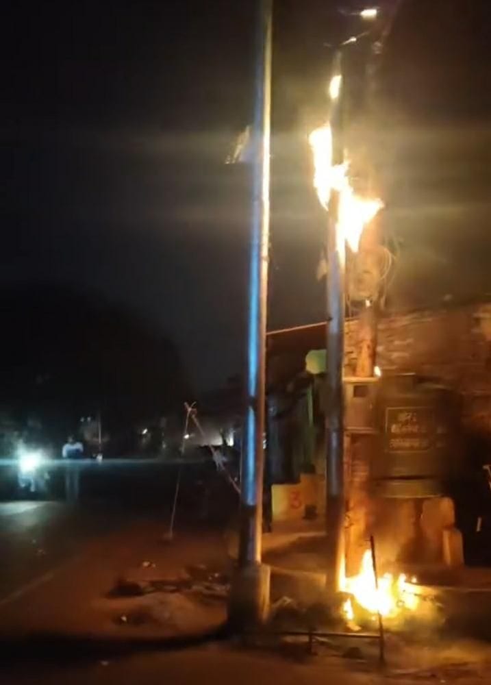 50 poles' wires burned, families yearn for electricity and water.