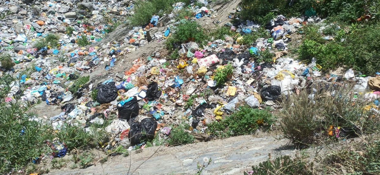 Waste is suffocating the Ravi River; its waters bear the burden of negligence.