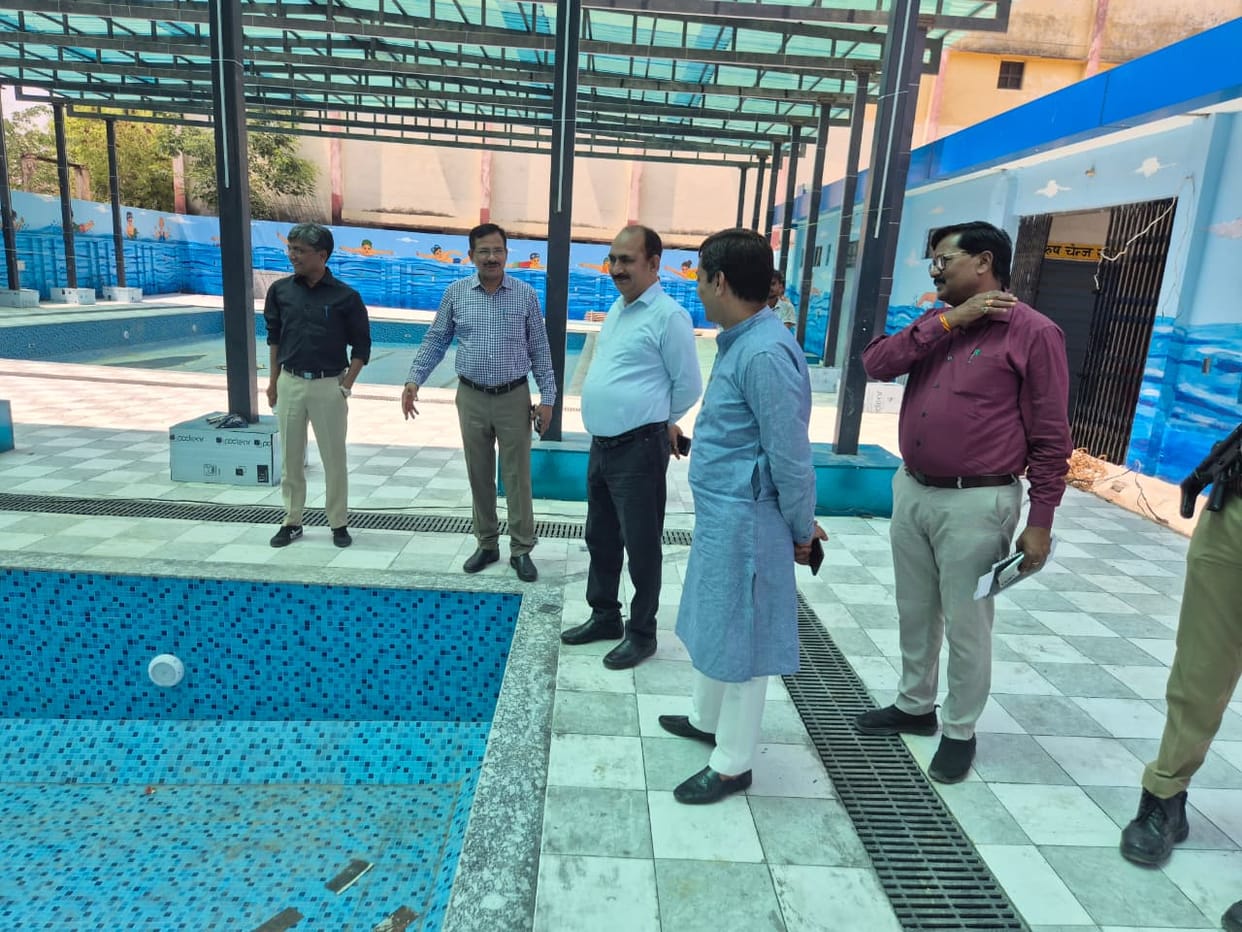 Indira Stadium's swimming pool is ready, will open from the first week of May