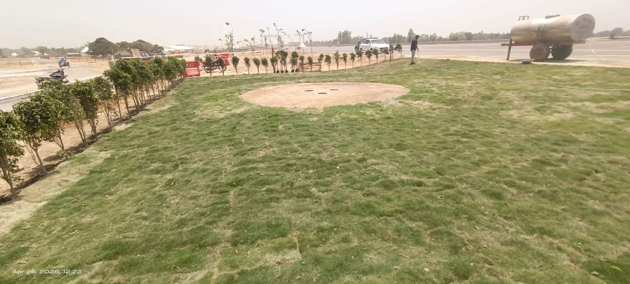 The ADG of the SPG inspected the arrangements with the officials, the garden for Harishankari is ready.
