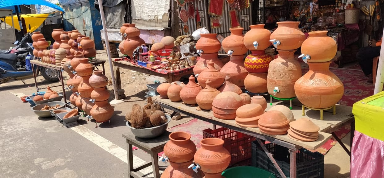 Desi fridges are popular in the summer, demand for pitchers and jugs has increased.