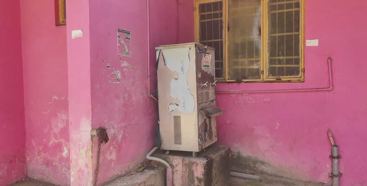 The water cooler at the CHC was out of order, causing problems for patients and attendants in the heat