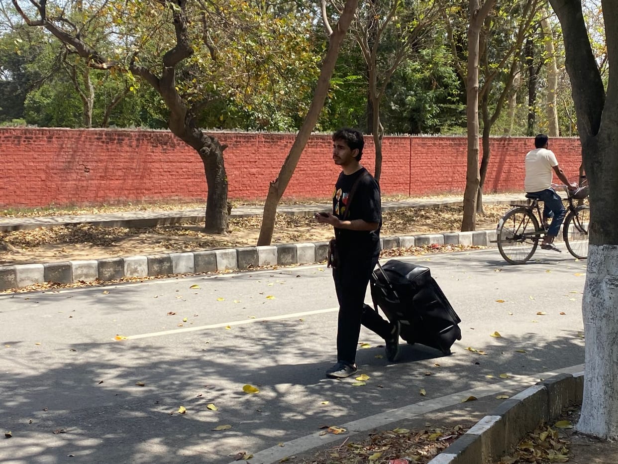 The administration made a video while asking students to vacate the hostel.
