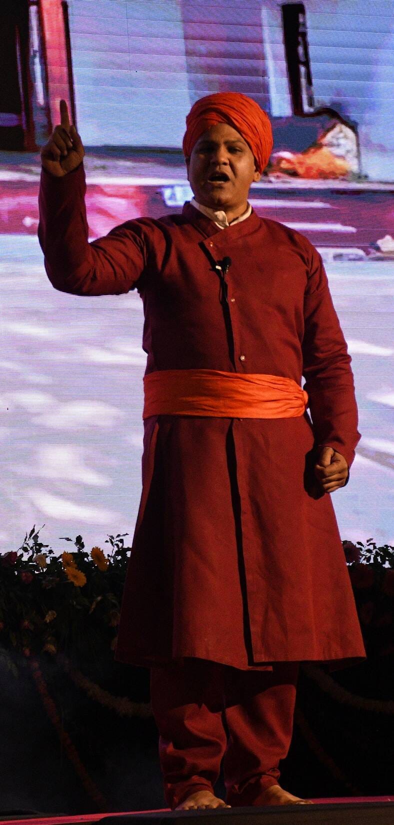 Staging of a 90-minute play based on the life and thoughts of Swami Vivekananda.