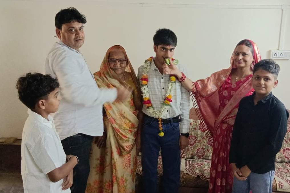 Kiran Anirudh topped the district in the Sanskrit board examination.