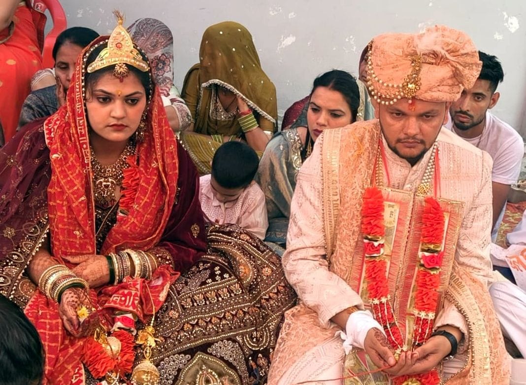 Bhupendra Jangra of Ghaso Khurd got married after accepting just one rupee as *shagun*.