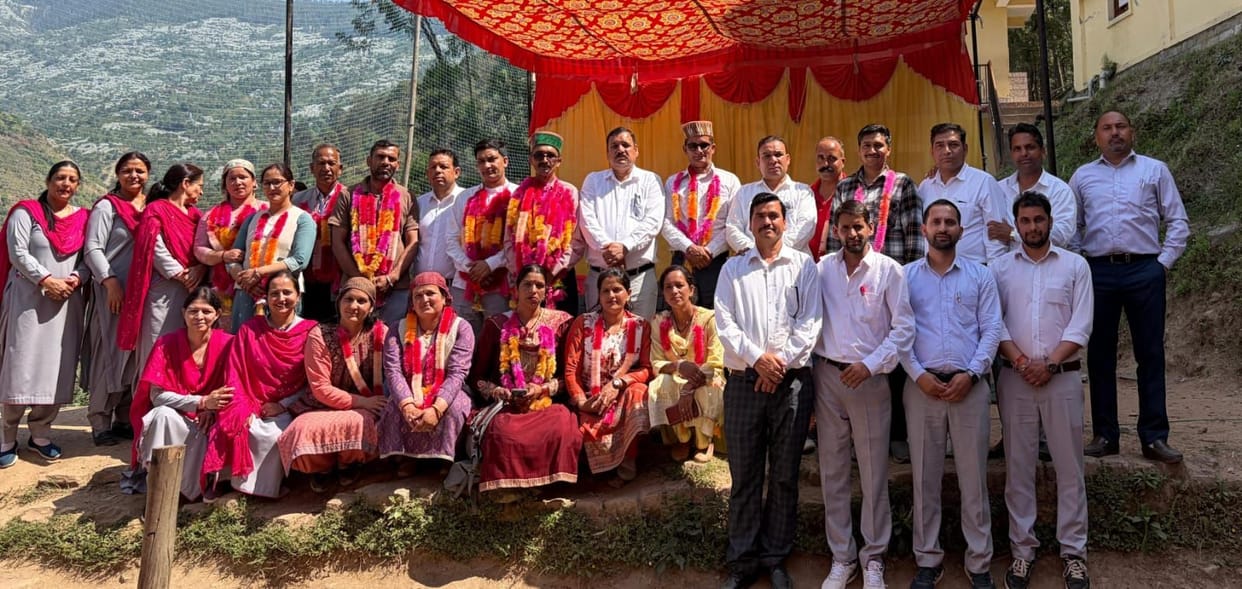 Chaman Sharma became the SMC President of Aani School for the second time