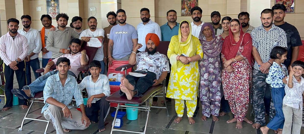 Free physiotherapy and blood donation camp organized in Makhanumaajra