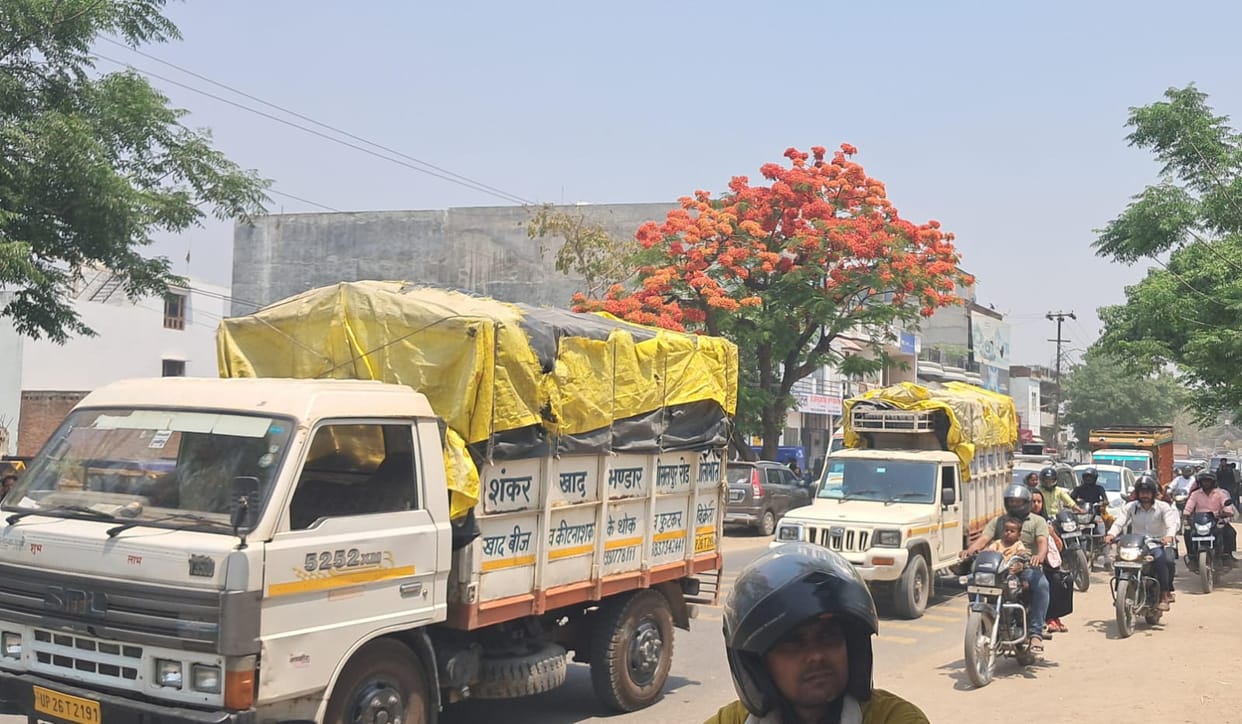 Due to lack of fixed routes, large vehicles became a problem, traffic jams occurred at intersections.