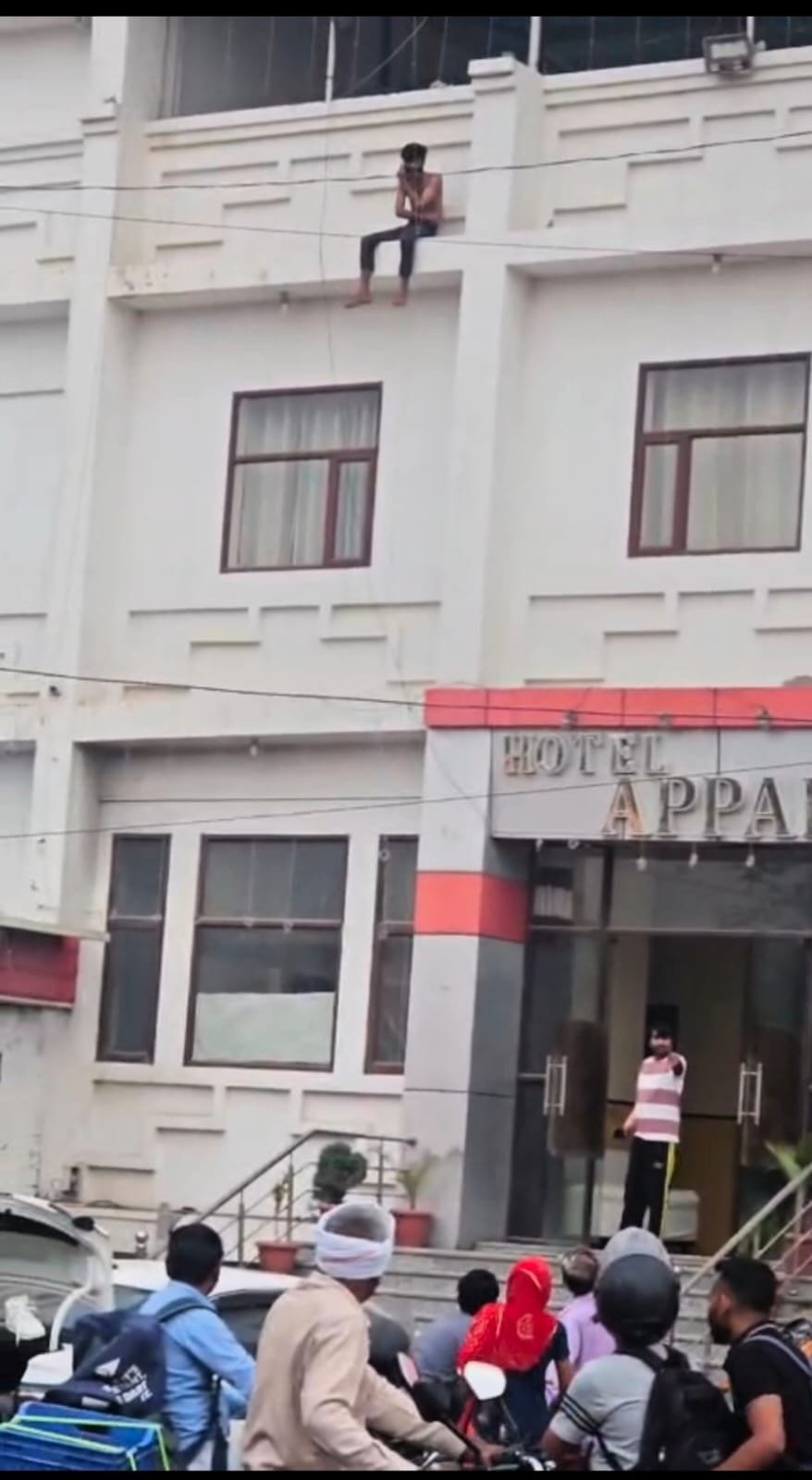 Intoxicated Youth Attempts to Jump from Third Floor of Hotel