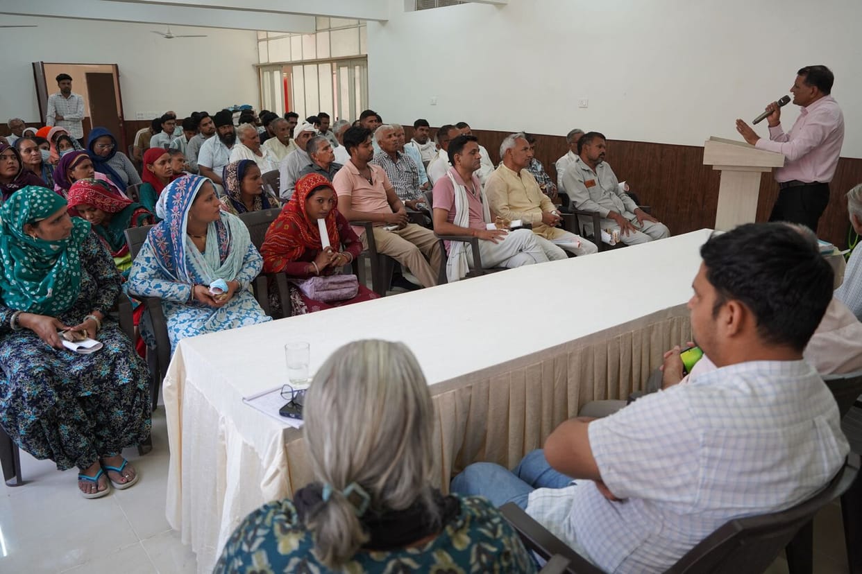 Farmers were provided training on achieving a good yield of the Guar crop.