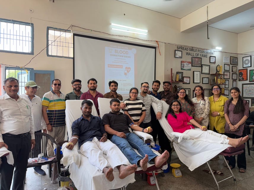 37 people donated blood in the camp.