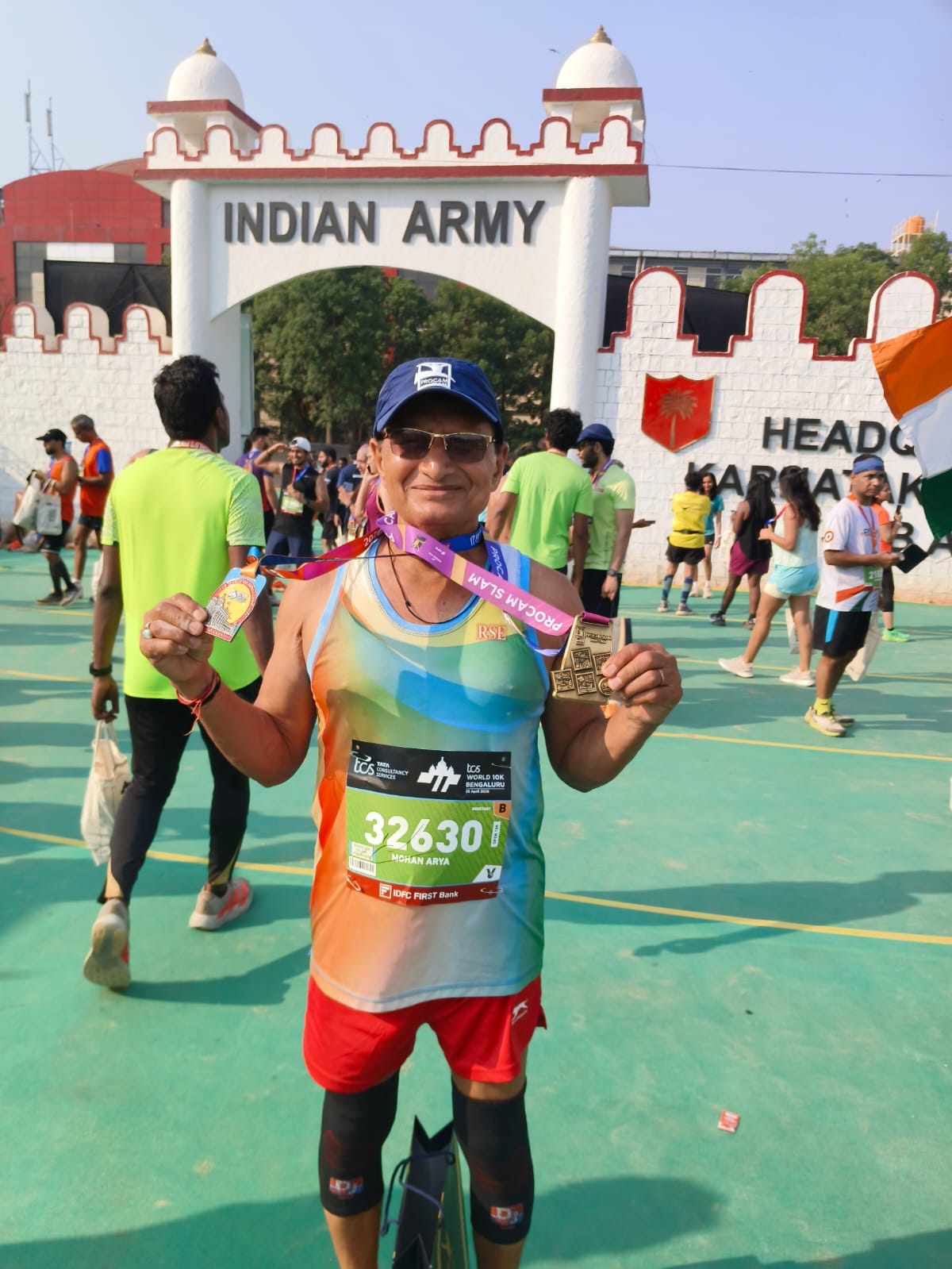 Mohan Singh Arya wins the Tata Steel World Marathon and is honored with the Pro-Chem Award