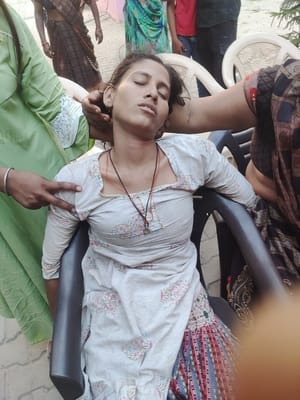 Lathi charge over drain construction, a dozen people injured