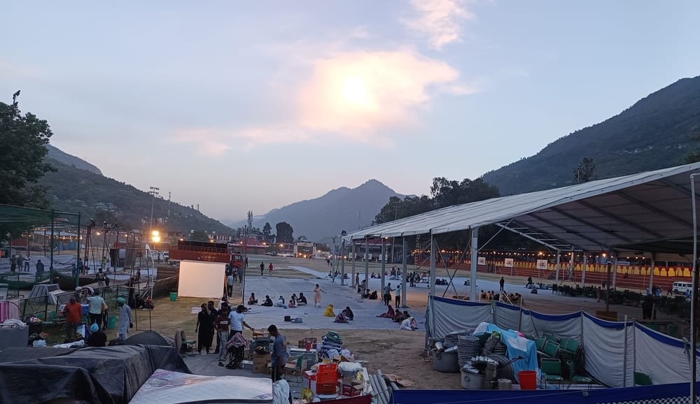 Preparations for Sant Nirankari Samagam are in full swing, the grounds have changed their appearance.