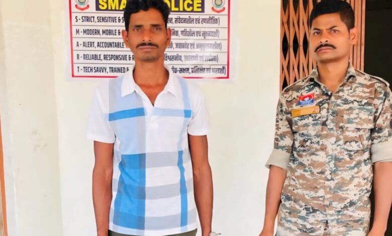 पुलिस हिरासत में आरोपी
