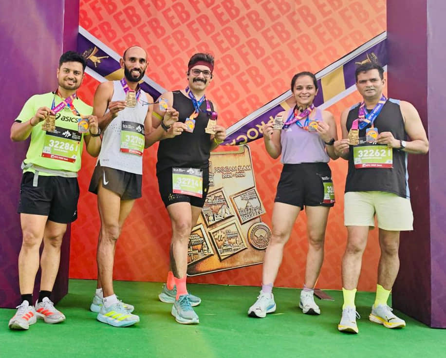 5 runners from the district were awarded the title of Procam Slam Finisher.