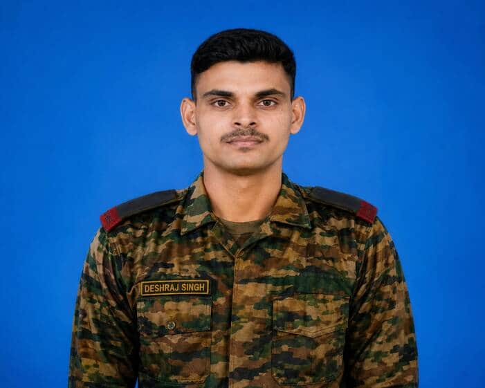 सीमा पर कर्तव्य निभाते शहीद हुए काचरेडा के वीर सपूत देशराज सिंह तंवर