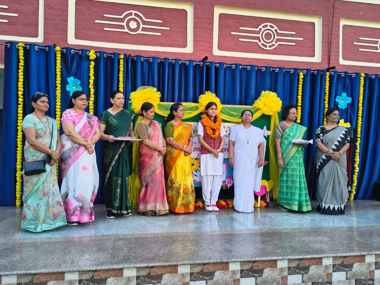 Aadiba, who secured first position in the district, was welcomed in the school.
