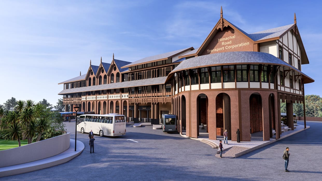 Hamirpur bus stand will see a confluence of modernity and hill architecture.