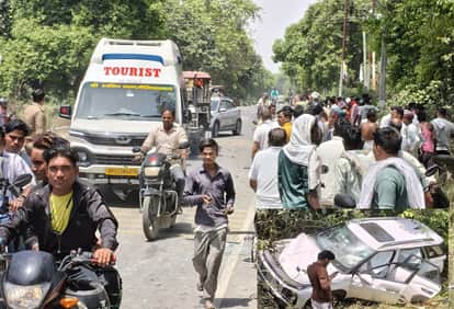 One killed, eight injured in car-e-rickshaw collision