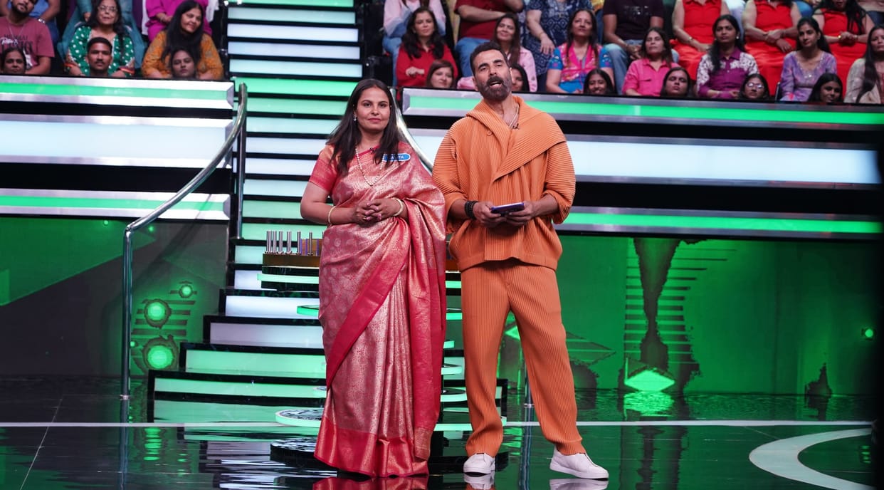 Charakhee Dadri's daughter-in-law Sarita Kadyan won 8.56 lakh on the TV show Wheel of Fortune, was seen with Akshay Kumar