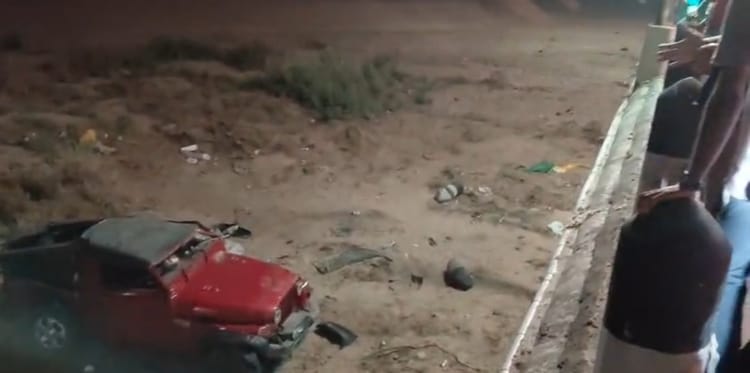 बोधगया में बड़ा हादसा: बच्चों से भरी थार निरंजना नदी में गिरी; ऑटो चालक की मौत, आठ बच्चे और संस्था सचिव घायल