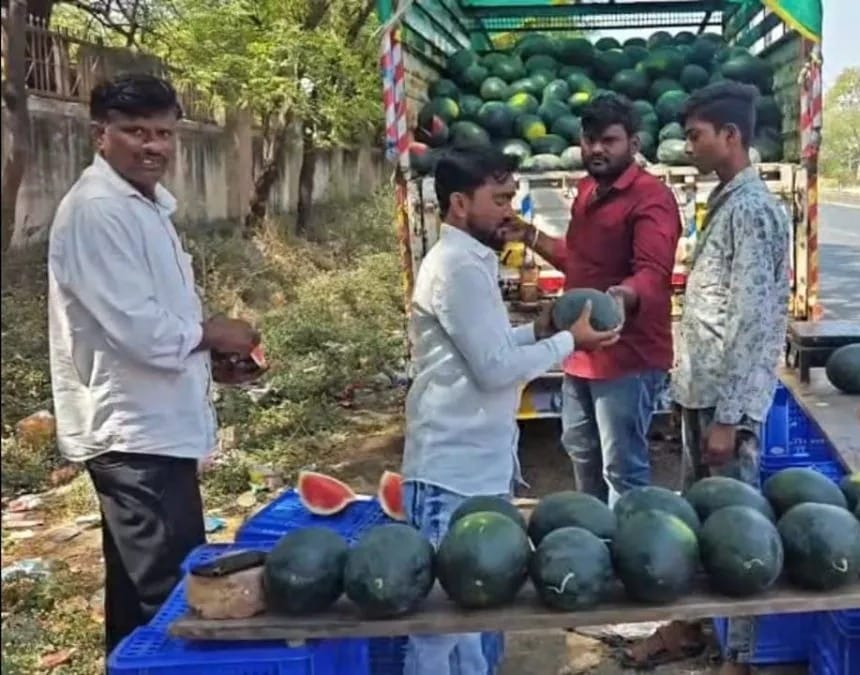 As the heat increases, the demand for watermelon in the market increases.