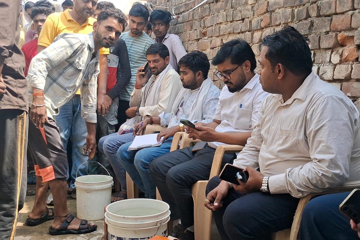 The administration dispatched a team and collected water samples from multiple subsurface levels.