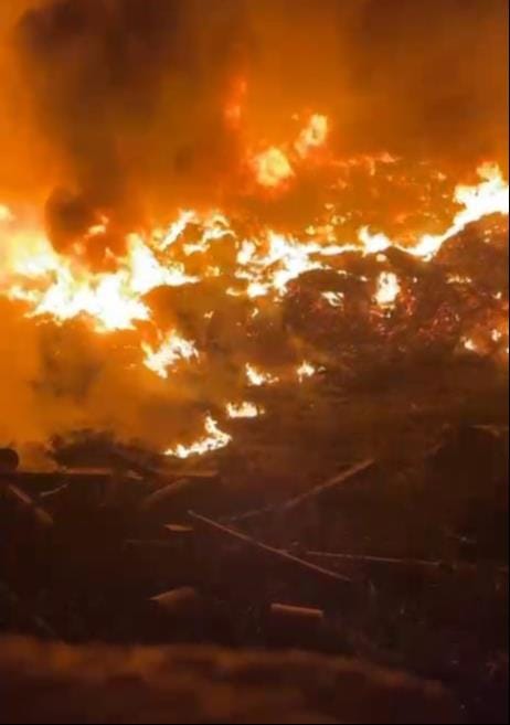 The tire plant was set on fire out of vendetta