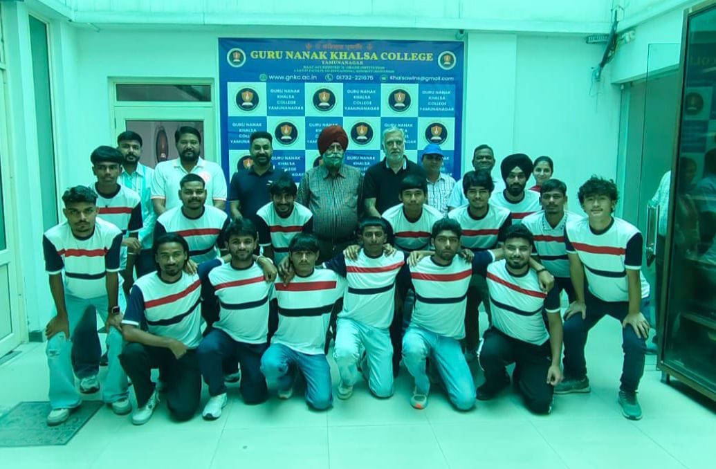 Guru Nanak Khalsa College Secures First Place in Inter-College Football