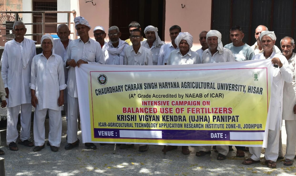 Awareness created for balanced fertilizer use