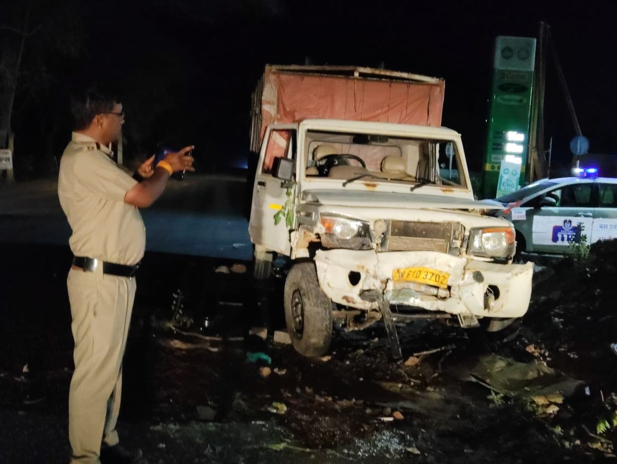 Three people seriously injured in car-pickup collision